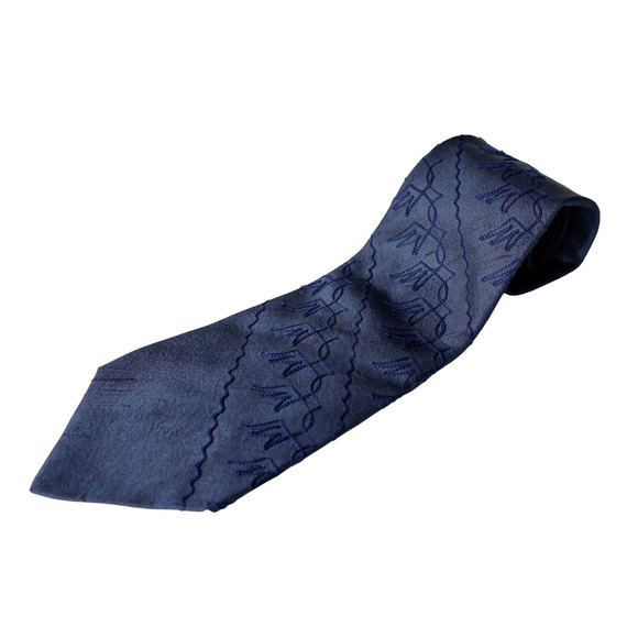 VTG Dunhill France Silk Embroidered Tie Business Casual Party Formalwear Retro - Picture 5 of 16